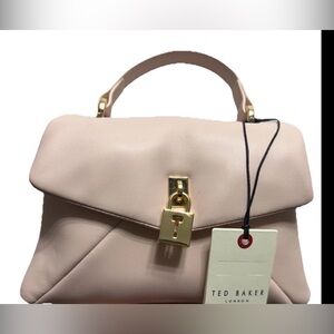 TED BAKER LONDON POPPY TOP HANDLE SATCHEL BAG PURSE LIGHT PINK  BLUSH MINI - NEW